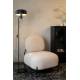 Fauteuil Polly Teddy Ecru Woody Sofa Assise Lounge Scandinave Tissu en laine Bouclée 66x71,5x77cm