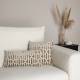 Coussin Décoratif Scape Naturel et Champagne Zuiver Décoration de Canapé Fauteuil en Tissu 60x30cm