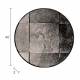 Miroir Mado S Dutchbone Décoration Glace Murale Ronde en Verre Finition Antique et Métal Noir 2x40x40cm