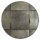 Miroir Mado S Dutchbone Décoration Glace Murale Ronde en Verre Finition Antique et Métal Noir 2x40x40cm