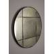 Miroir Mado S Dutchbone Décoration Glace Murale Ronde en Verre Finition Antique et Métal Noir 2x40x40cm
