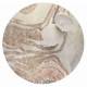Tapis Solar Rond Gris et Terracotta Zuiver Carpette de Salon en Tissu 2 Tailles