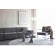Tapis Solar Rond Gris et Terracotta Zuiver Carpette de Salon en Tissu 2 Tailles