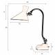 Lampe de Bureau Gaia Ivoire Dutchbone Eclairage Luminaire en Métal Couleur Ivoire et Laitonnée 15x34x45cm