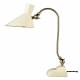 Lampe de Bureau Gaia Ivoire Dutchbone Eclairage Luminaire en Métal Couleur Ivoire et Laitonnée 15x34x45cm