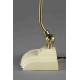 Lampe de Bureau Gaia Ivoire Dutchbone Eclairage Luminaire en Métal Couleur Ivoire et Laitonnée 15x34x45cm