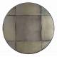 Miroir Mado M Dutchbone Décoration Glace Murale Ronde en Verre Finition Antique et Métal Noir 3,8x64x64cm