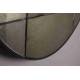 Miroir Mado M Dutchbone Décoration Glace Murale Ronde en Verre Finition Antique et Métal Noir 3,8x64x64cm