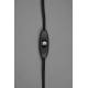 Lampe Murale Penelope Noir Dutchbone Applique Murale Eclairage en Métal Noir et Couleur Laitonnée 19x19x60cm