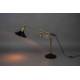 Lampe Murale Penelope Noir Dutchbone Applique Murale Eclairage en Métal Noir et Couleur Laitonnée 19x19x60cm