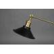 Lampe Murale Penelope Noir Dutchbone Applique Murale Eclairage en Métal Noir et Couleur Laitonnée 19x19x60cm