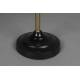 Lampe Murale Penelope Noir Dutchbone Applique Murale Eclairage en Métal Noir et Couleur Laitonnée 19x19x60cm
