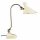 Lampe de Bureau Gaia Ivoire Dutchbone Eclairage Luminaire en Métal Couleur Ivoire et Laitonnée 15x34x45cm