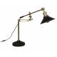 Lampe Murale Penelope Noir Dutchbone Applique Murale Eclairage en Métal Noir et Couleur Laitonnée 19x19x60cm