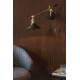 Lampe Murale Penelope Noir Dutchbone Eclairage en Métal Couleur Laitonnée et Noire 19x19x60cm