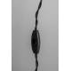 Lampe Murale Penelope Noir Dutchbone Eclairage en Métal Couleur Laitonnée et Noire 19x19x60cm