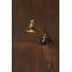 Lampe Murale Penelope Noir Dutchbone Eclairage en Métal Couleur Laitonnée et Noire 19x19x60cm