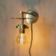 Lampe Murale Aden Brass Dutchbone Eclairage en Métal Couleur Laitonnée 18x20x28cm