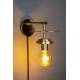 Lampe Murale Aden Brass Dutchbone Eclairage en Métal Couleur Laitonnée 18x20x28cm