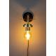 Lampe Murale Aden Brass Dutchbone Eclairage en Métal Couleur Laitonnée 18x20x28cm