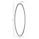 Miroir Matz Ovale L Noir Woody Glace Design Décoration en Métal Noir et Verre 3x60x160cm