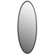 Miroir Matz Ovale L Noir Woody Glace Design Décoration en Métal Noir et Verre 3x60x160cm