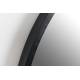 Miroir Matz Ovale L Noir Woody Glace Design Décoration en Métal Noir et Verre 3x60x160cm