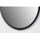 Miroir Matz Ovale L Noir Woody Glace Design Décoration en Métal Noir et Verre 3x60x160cm