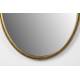 Miroir Matz Ovale L Laiton Antique Woody Glace Design Décoration en Métal Couleur Laitonnée et Verre 3x60x160cm