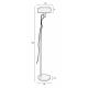 Lampadaire Landon Woody Luminaire Design Eclairage sur Pied en Métal Noir 24x24x135cm