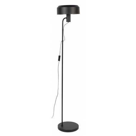 Lampadaire Landon Woody Luminaire Design Eclairage sur Pied en Métal Noir 24x24x135cm
