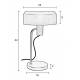 Lampe de Table Landon Woody Luminaire Design Eclairage sur Pied en Métal Noir 24x24x42cm