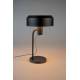 Lampe de Table Landon Woody Luminaire Design Eclairage sur Pied en Métal Noir 24x24x42cm
