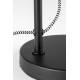 Lampe de Table Landon Woody Luminaire Design Eclairage sur Pied en Métal Noir 24x24x42cm