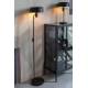 Lampe de Table Landon Woody Luminaire Design Eclairage sur Pied en Métal Noir 24x24x42cm