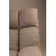 Fauteuil Design Lounge Bar Dutchbone Tendance Siège de Salon Tissu Beige 66x78x81cm