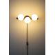 Applique Murale Monica Blanc Woody Luminaire Design Eclairage Mural en Métal Noir et Verre Blanc 15x18,5x38cm