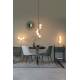 Applique Murale Monica Blanc Woody Luminaire Design Eclairage Mural en Métal Noir et Verre Blanc 15x18,5x38cm