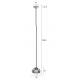 Suspension Robin Round Woody Luminaire Design Eclairage en Métal Or Satiné et Verre Couleur Cognac 18x21x134,5cm