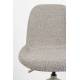 Chaise de Bureau Albert Kuip Taupe Zuiver Siège Pivotant et Réglable en Polypropylène, Tissu et Métal Taupe 45x52x88,4cm