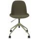 Chaise de Bureau Albert Kuip Vert Zuiver Siège Pivotant et Réglable en Polypropylène, Tissu et Métal Vert 45x52x88,4cm