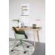 Chaise de Bureau Albert Kuip Vert Zuiver Siège Pivotant et Réglable en Polypropylène, Tissu et Métal Vert 52x59,2x88,4cm
