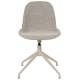 Lot de 2 Chaises Pivotantes Albert Kuip Swivel Taupe Zuiver Sièges en Polypropylène, Tissu et Métal Couleur Taupe 45x52x83,6cm