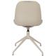 Lot de 2 Chaises Pivotantes Albert Kuip Swivel Taupe Zuiver Sièges en Polypropylène, Tissu et Métal Couleur Taupe 45x52x83,6cm