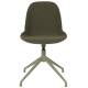 Lot de 2 Chaises Pivotantes Albert Kuip Swivel Vert Zuiver Sièges en Polypropylène, Tissu et Métal Vert 45x52x83,6cm