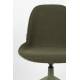 Lot de 2 Chaises Pivotantes Albert Kuip Swivel Vert Zuiver Sièges en Polypropylène, Tissu et Métal Vert 45x52x83,6cm