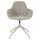 Lot de 2 Fauteuils de Table Pivotants Albert Kuip Swivel Taupe Zuiver Chaise 52x59,2x83,6cm