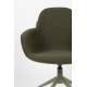 Lot de 2 Fauteuils de Table Pivotants Albert Kuip Swivel Vert Zuiver Chaise 52x59,2x83,6cm