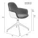 Lot de 2 Fauteuils de Table Pivotants Albert Kuip Swivel Vert Zuiver Chaise 52x59,2x83,6cm