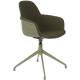 Lot de 2 Fauteuils de Table Pivotants Albert Kuip Swivel Vert Zuiver Chaise 52x59,2x83,6cm